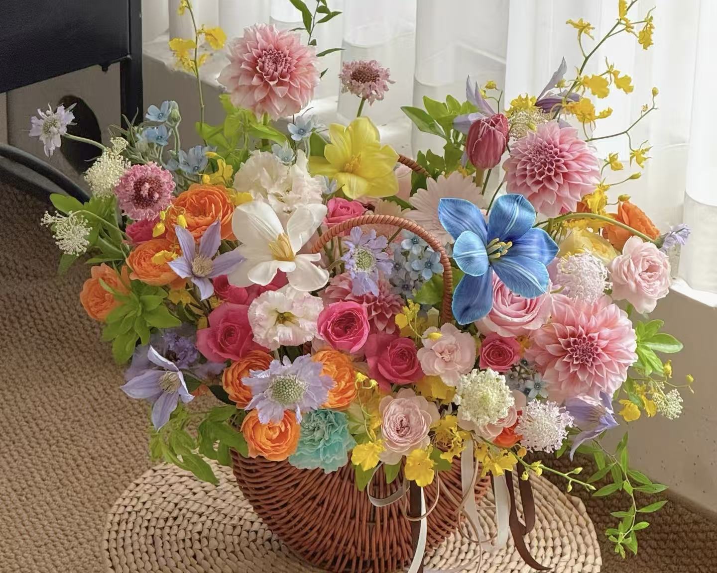 Pastel Symphony Basket