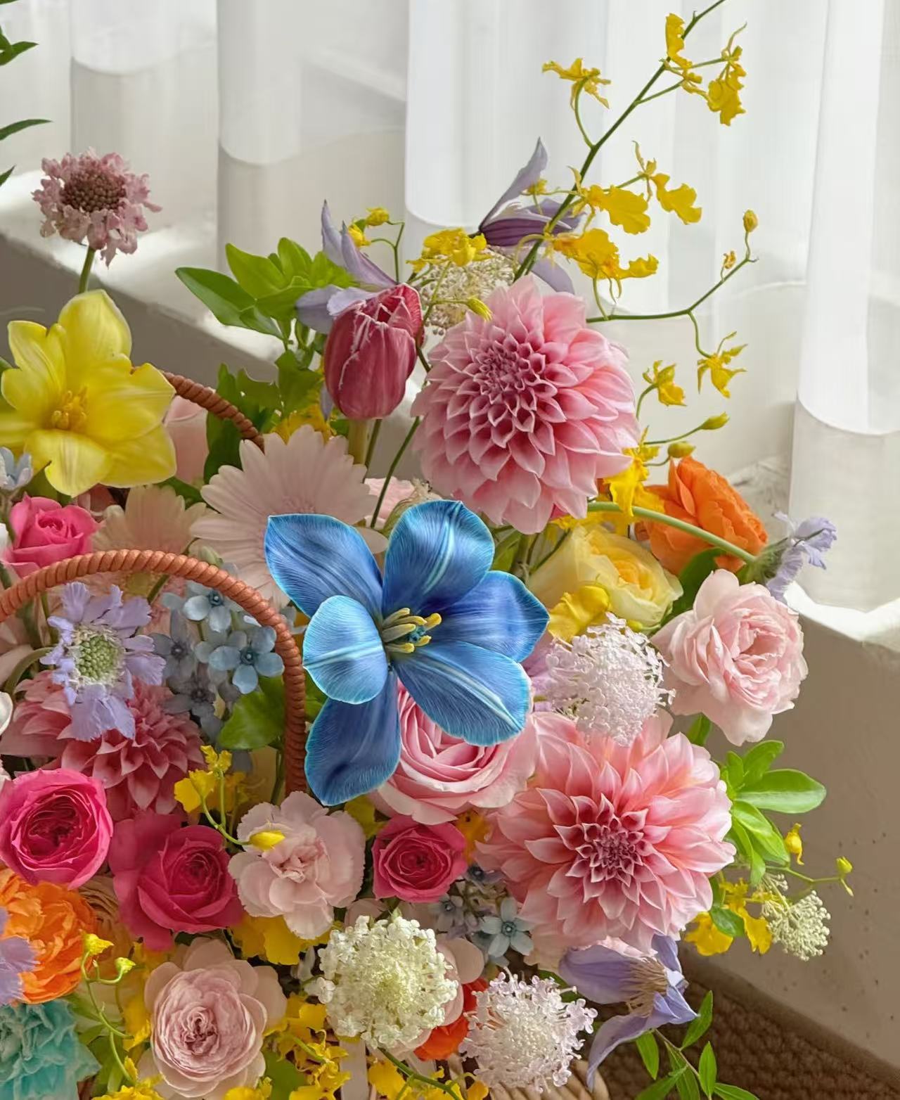 Pastel Symphony Basket
